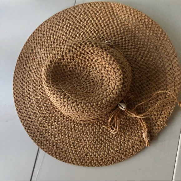 Ellen Tracy Women’s Wide Brim Straw Hat One Size - Picture 5 of 7